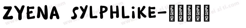 ZYENA Sylphlike字体转换